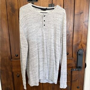 Marc Anthony Light Gray Long Sleeve Henley